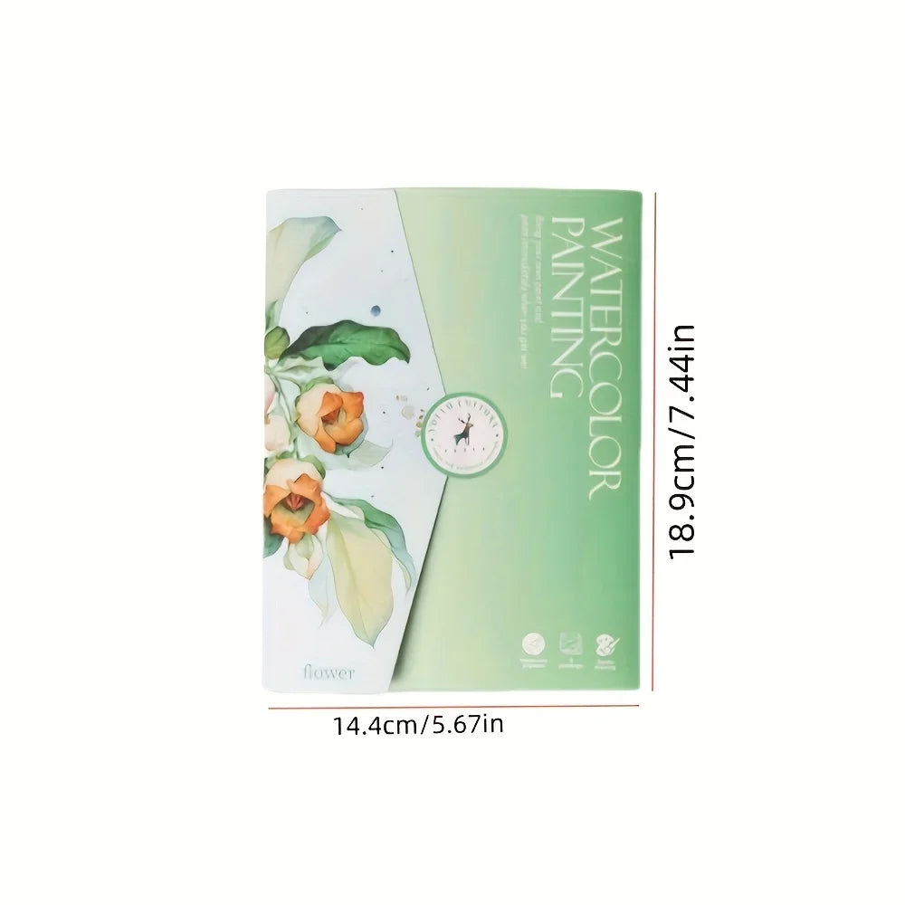 Watercolor Painting Set – Adult Coloring Book Landscape & Floral Watercolor Art Set Babs
