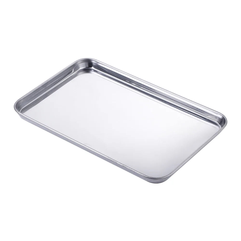 Stainless Steel Baking Tray – Loaf Pan, Cookie Sheet & Cake Dish Stainless Steel Bakeware Babs 34.5x21.5x1.5 CM
