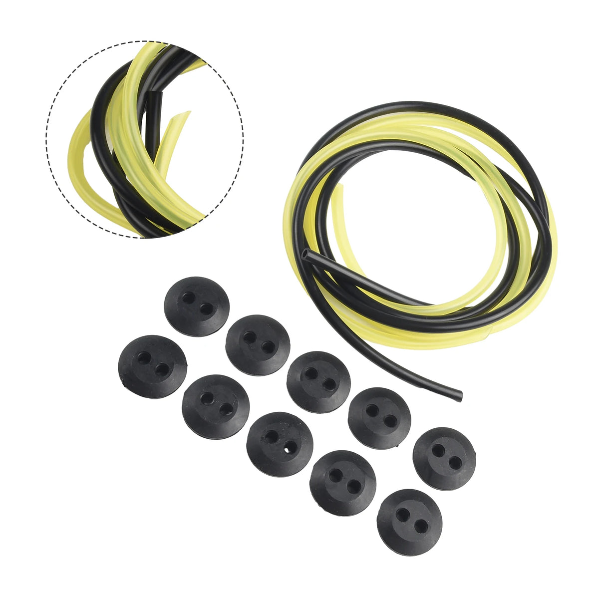 12pc Fuel Tank Grommet & Fuel Line Kit – Grass Trimmer Garden Tool Parts Babs
