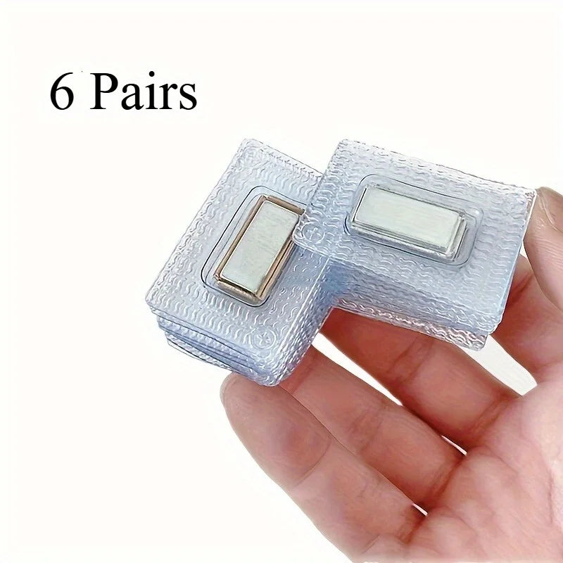 Strong Magnetic Buckles Set – 6 Pairs Concealed PVC Fasteners Magnetic Snap Buckles Babs 6 Pairs