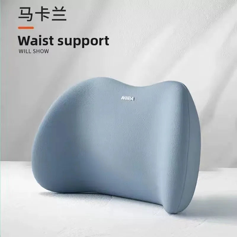 Memory Foam Car Neck Pillow – Auto Headrest Support Cushion Car Neck Pillow Babs Sky Blue