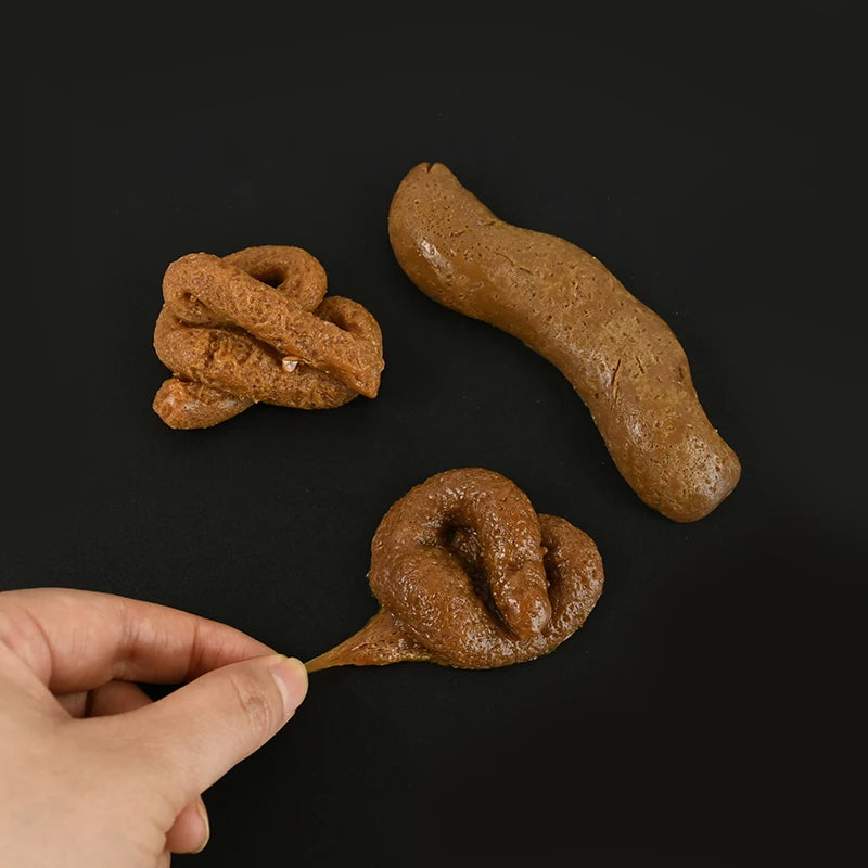 Realistic Fake Poop Prank Toy – Squishy Rubber Turd Joke Prop Novelty Prank Toy Babs