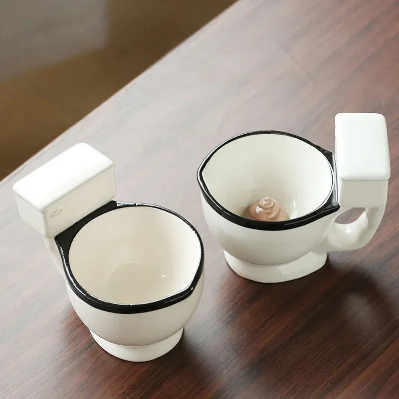 Toilet-Shaped Ceramic Mug | Novelty Coffee & Tea Cup Gift Novelty Ceramic Mug Babs