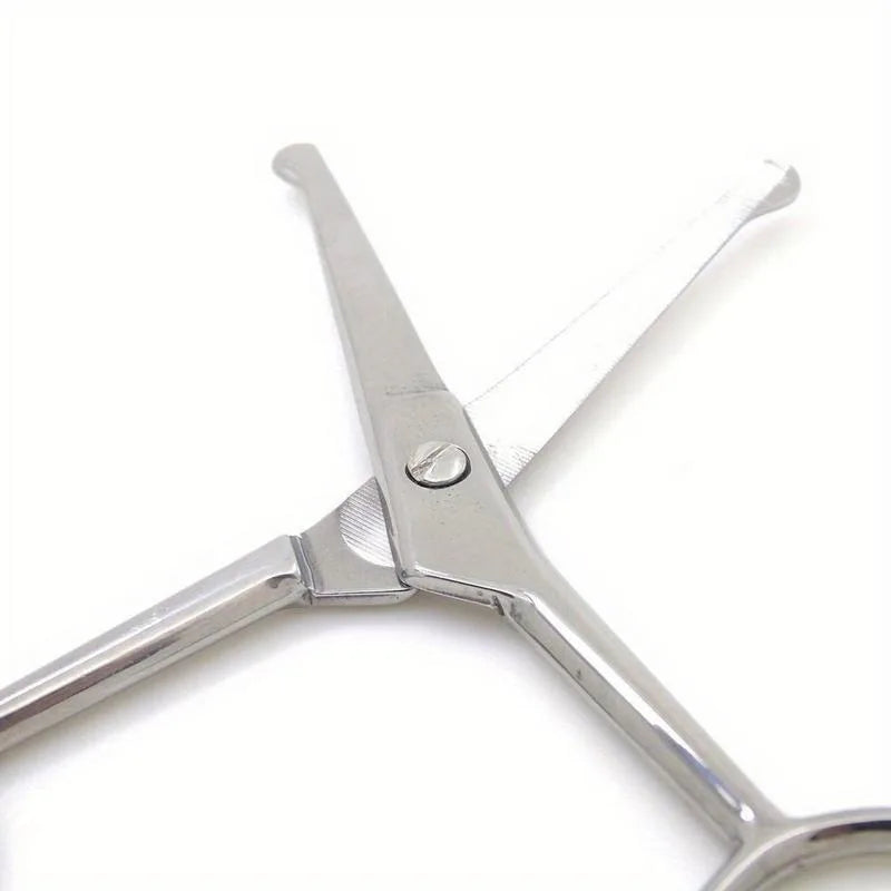 Round-Tip Safety Scissors – Nose Hair, Cuticle & Eyebrow Trimmer Manicure Scissors Babs