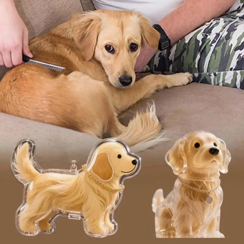 Pet Dog Hair Keepsake Keychain – Transparent Storage Capsule Pet Keepsake Keychain Babs
