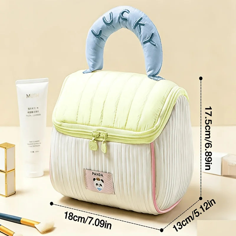Cute House-Shaped Travel Makeup Bag – Cloud-Soft Cosmetic Pouch Cosmetic Travel Bag Babs