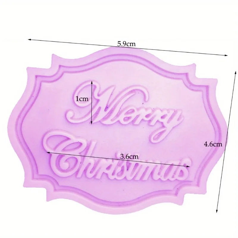 Christmas Fondant Cake Silicone Mold – 3pcs Letter Mould Cake Decorating Mold Babs