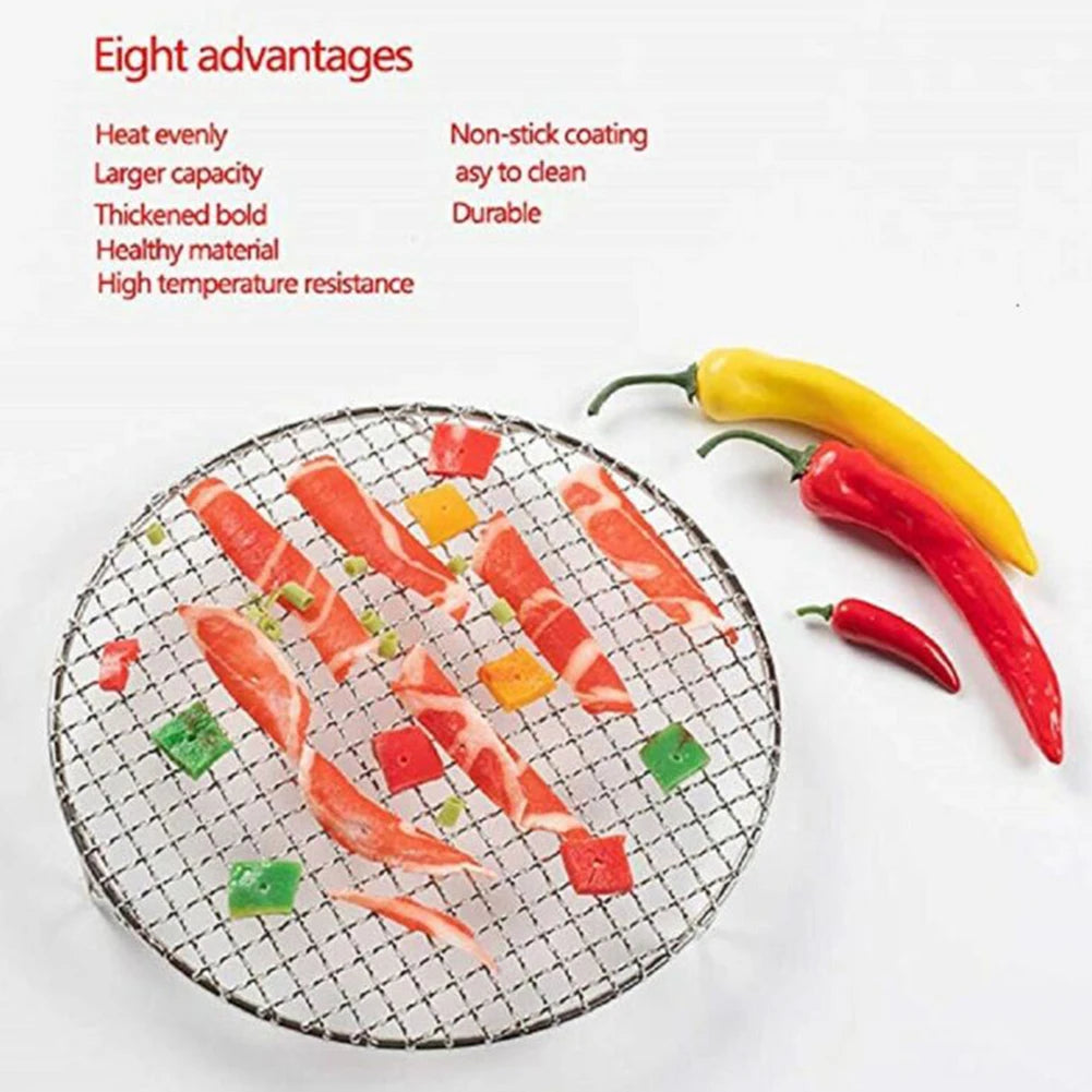 Stainless Steel Round BBQ Grill & Cooling Rack with Legs BBQ Cooling Rack Babs