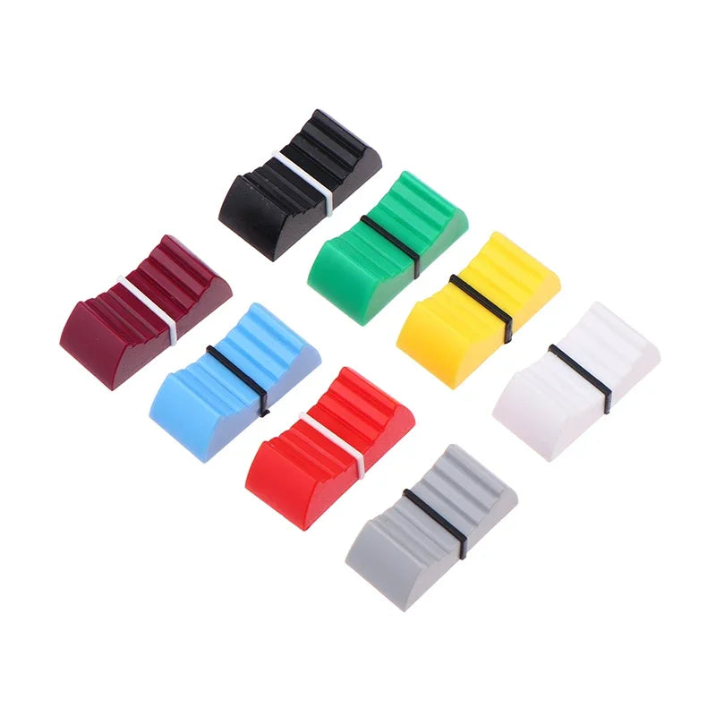 10-Pack Ribbed Fader Knob Caps for Mixer & Audio Desks Mixer Knob Caps Babs