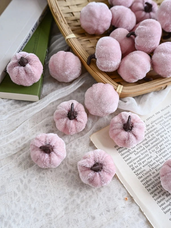 Mini Artificial Pumpkins 15/30 Pcs – Fall Halloween Décor Artificial Pumpkin Decor Babs color 4 30 pcs