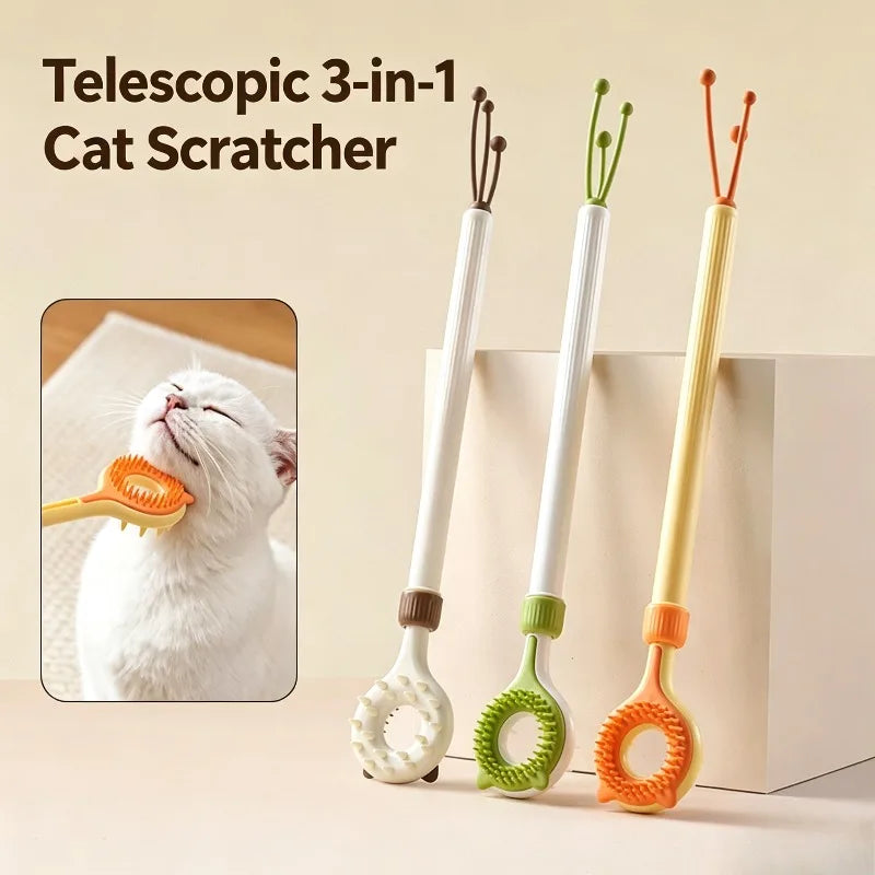 Telescopic Cat Massage Wand | Interactive Grooming Toy Cat Grooming Toy Babs
