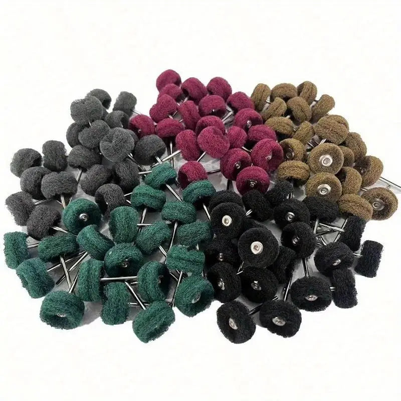 100-Pack Abrasive Buffing Polishing Wheels – 5 Grits for Metal Abrasive Buffing Wheels Babs 100pc