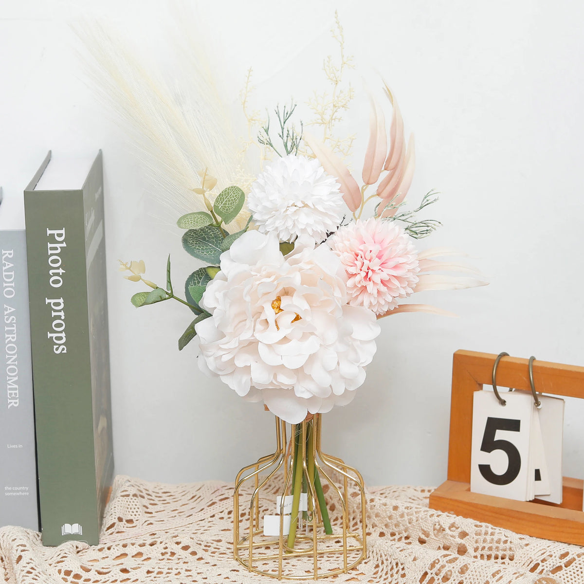Luxury Silk Peony Artificial Flowers for Wedding & Home Decor Artificial Flower Stem Babs