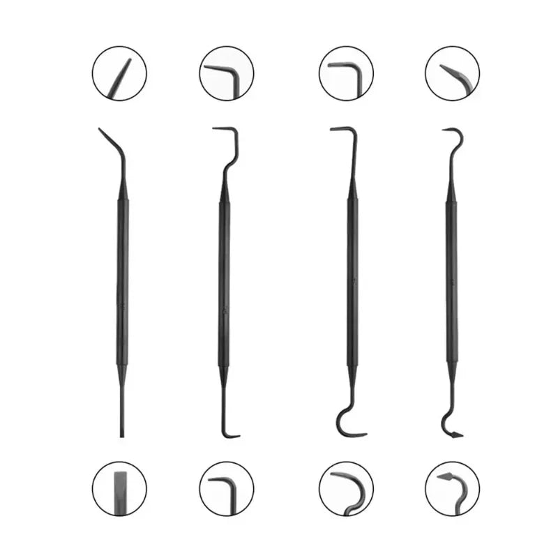 4-Piece Car Detailing Pick & Hook Cleaning Tool Set Auto Detailing Tools Babs