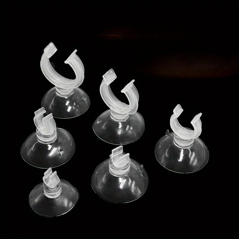 5-Pack U-Shape Suction Cup Tube Clips for Aquarium Hoses Aquarium Hose Clips Babs 5pcs