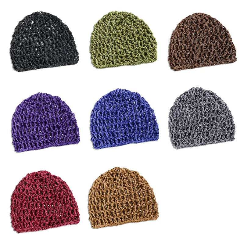 Knitted Mesh Hair Net Cap – Lattice Hair Wrap for Styling Mesh Hair Net Cap Babs