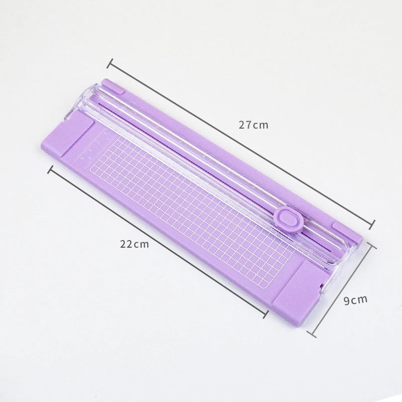 A4 Mini Paper Cutter Trimmer – Portable Scrapbook & Card Slicer Paper Cutter Trimmer Babs Purple