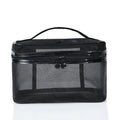 Transparent Travel Cosmetic Bag – Large Toiletry Organizer Pouch Cosmetic Travel Bag Babs Black