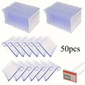 Clear PVC Price Label Holders – Reusable Plastic Shelf Tags Shelf Label Holder Babs 50pcs