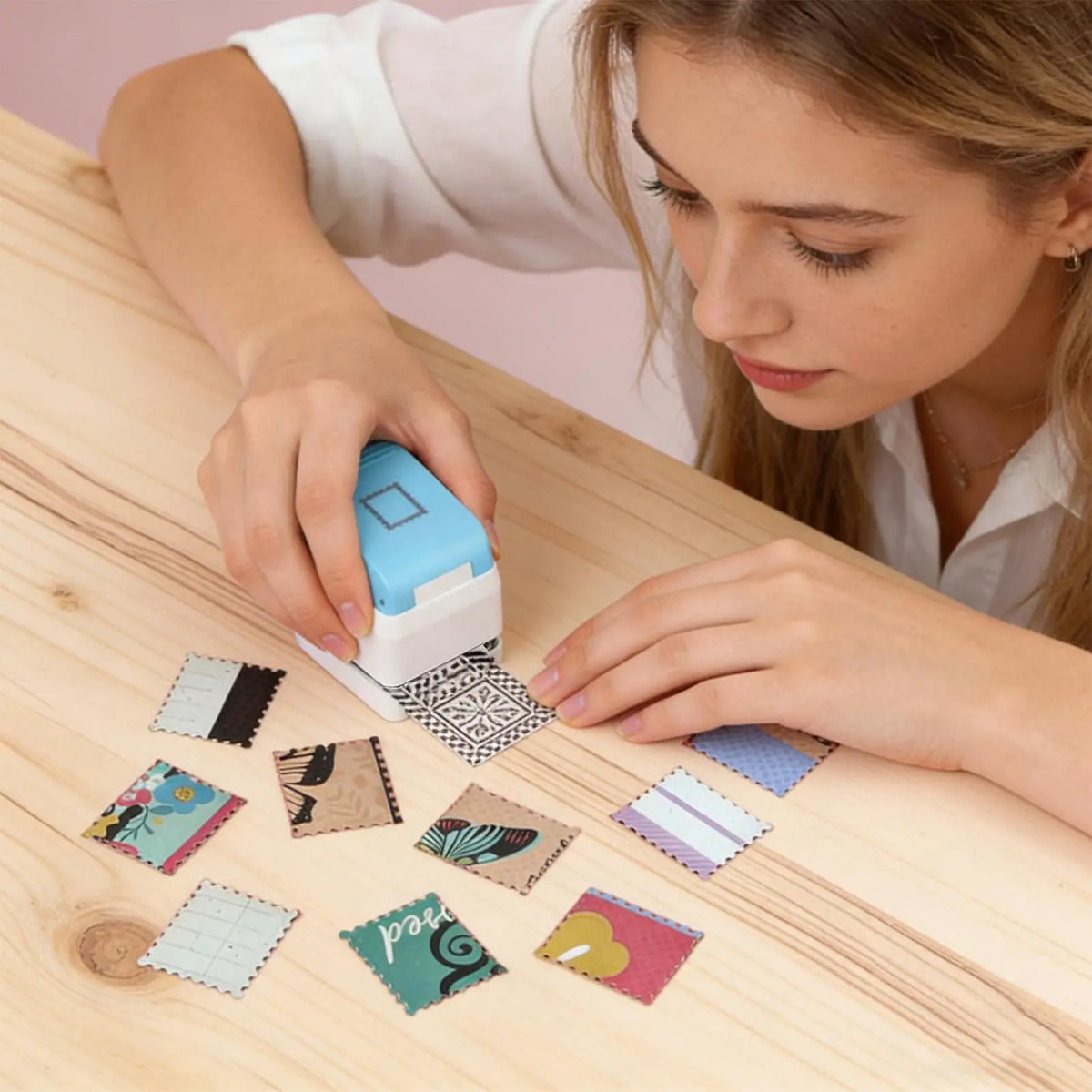 Square Postage Stamp Hole Punch for Scrapbooking & Cards Craft Hole Punch Babs