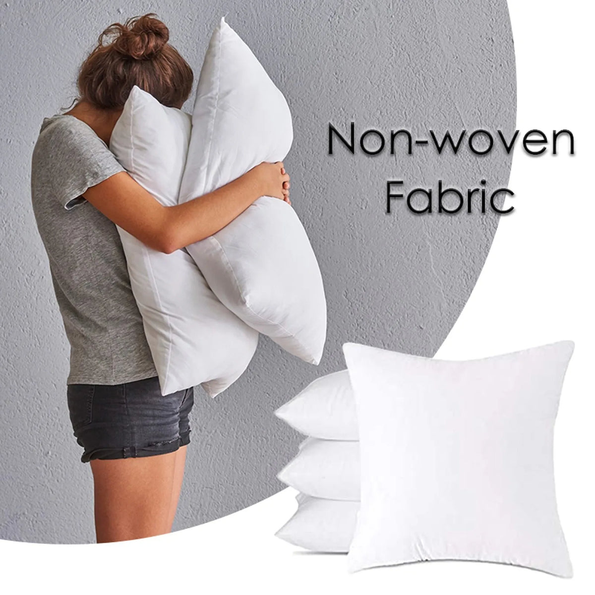 Premium Throw Pillow Insert Hollow Fiber Cushion Stuffer 45x45cm Throw Pillow Insert Babs White 40X40cm