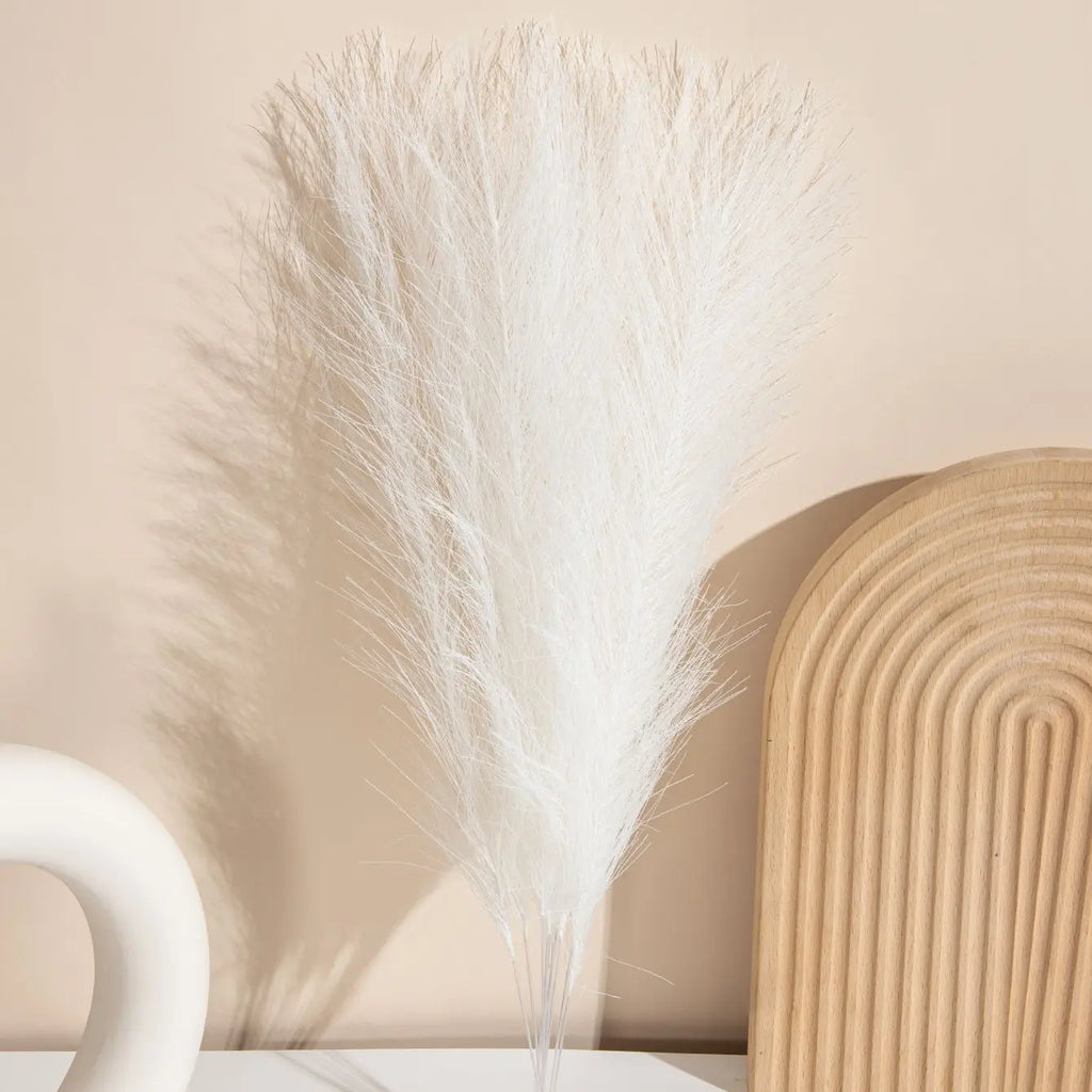 Artificial Pampas Reed Grass Bouquet Set – 6 or 12 Pcs Silk Artificial Floral Bouquet Babs