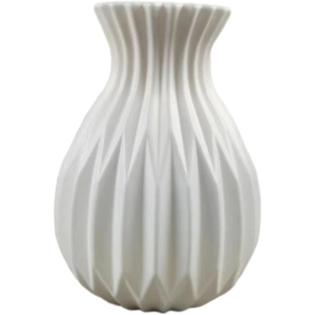 White Nordic Plastic Vase – Imitation Ceramic Flower Pot Decorative Vase Babs WHITE