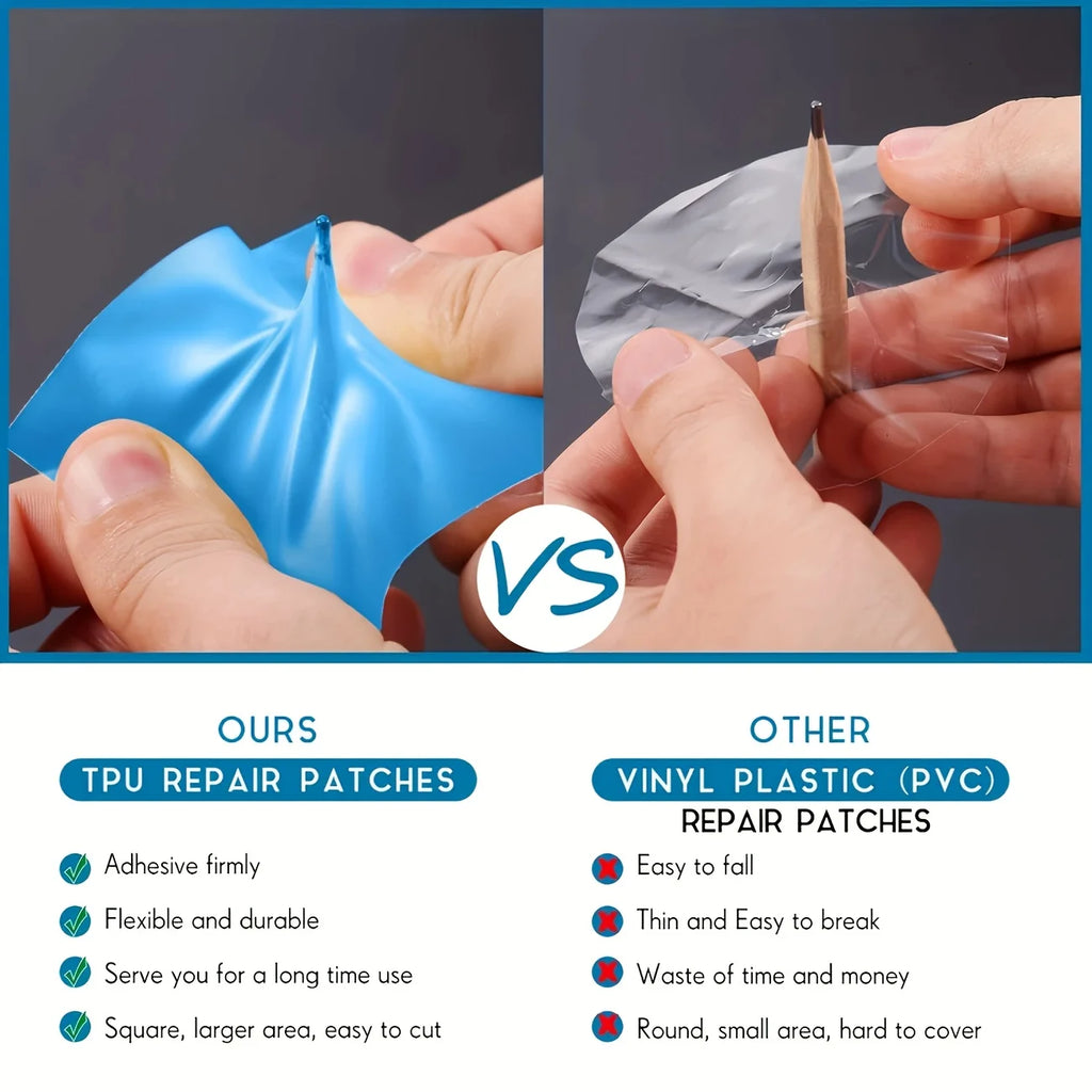 PVC Swimming Pool Patch Kit – Underwater Self-Adhesive Repair Pool Repair Kit Babs