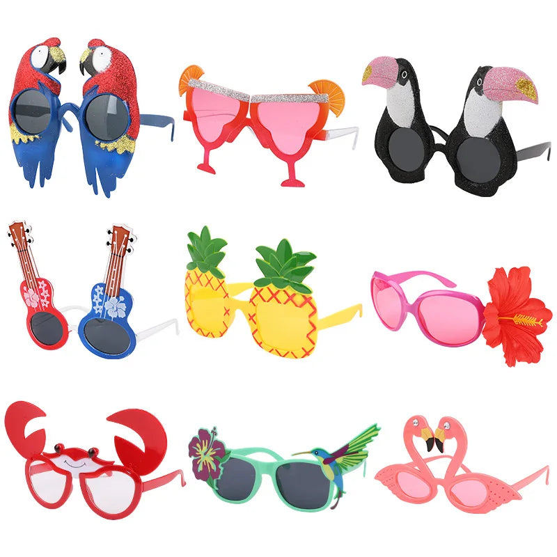 Hawaiian Party Sunglasses – Luau Tropical Photo Props & Favors Party Photo Props Babs