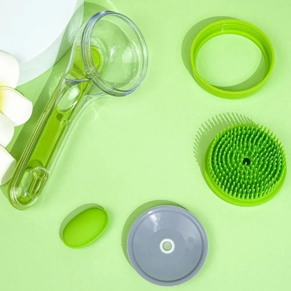 2-in-1 Pet Bath Brush | Silicone Dog Wash & Hair Removal Comb Pet Grooming Brush Babs