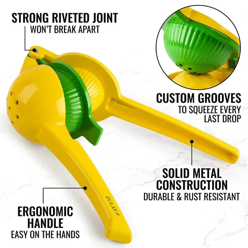 Manual Lemon Squeezer – Aluminum Citrus Hand Press Juicer Manual Citrus Juicer Babs