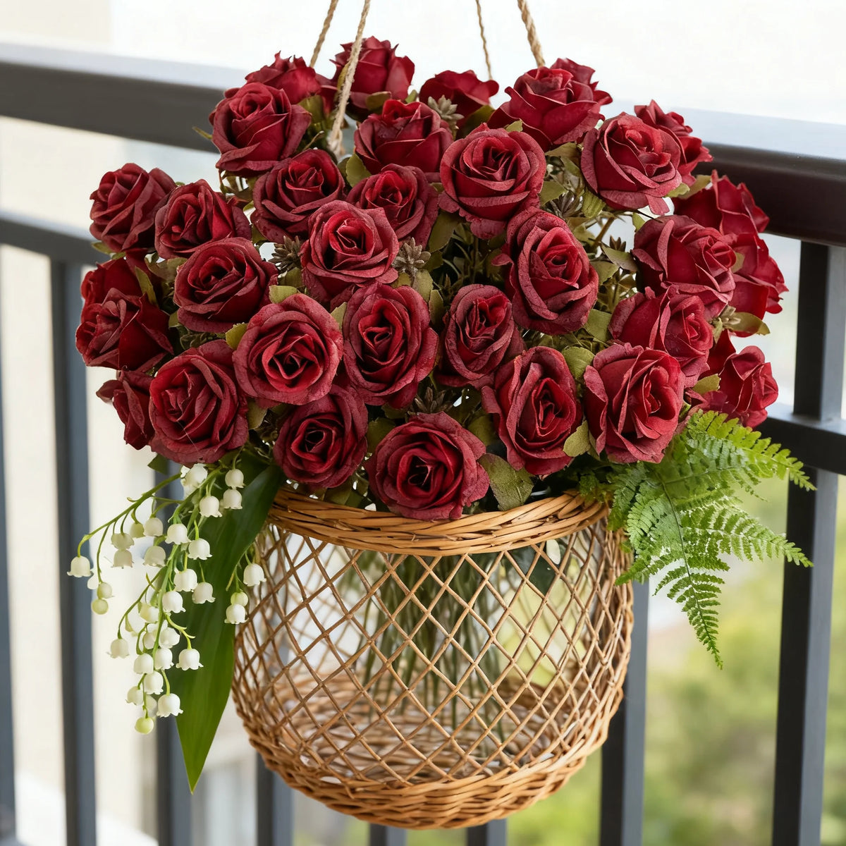 Artificial Silk Rose Bouquet – Wedding & Home Décor Gift Artificial Flower Bouquet Babs