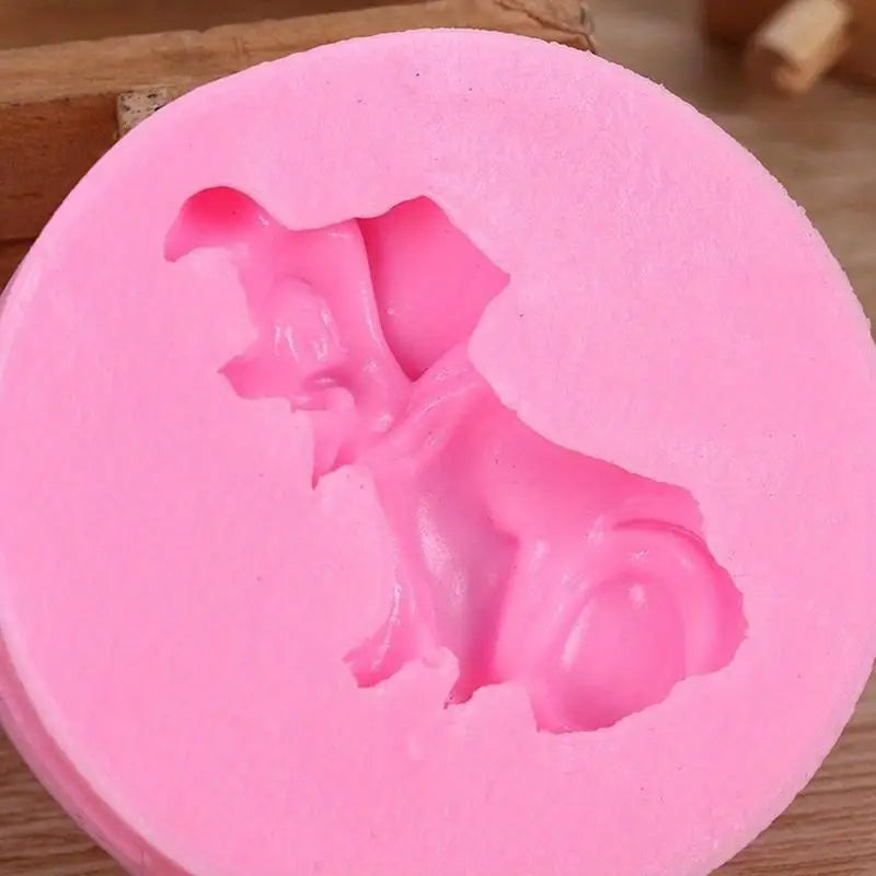 Mini Dog Silicone Mold – Fondant, Chocolate & Soap Silicone Baking Mold Babs 1pc