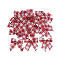 Christmas Bows Xmas Tree Ornaments – DIY Wreath & Gift Wrap Christmas Bow Ornaments Babs E 20pcs