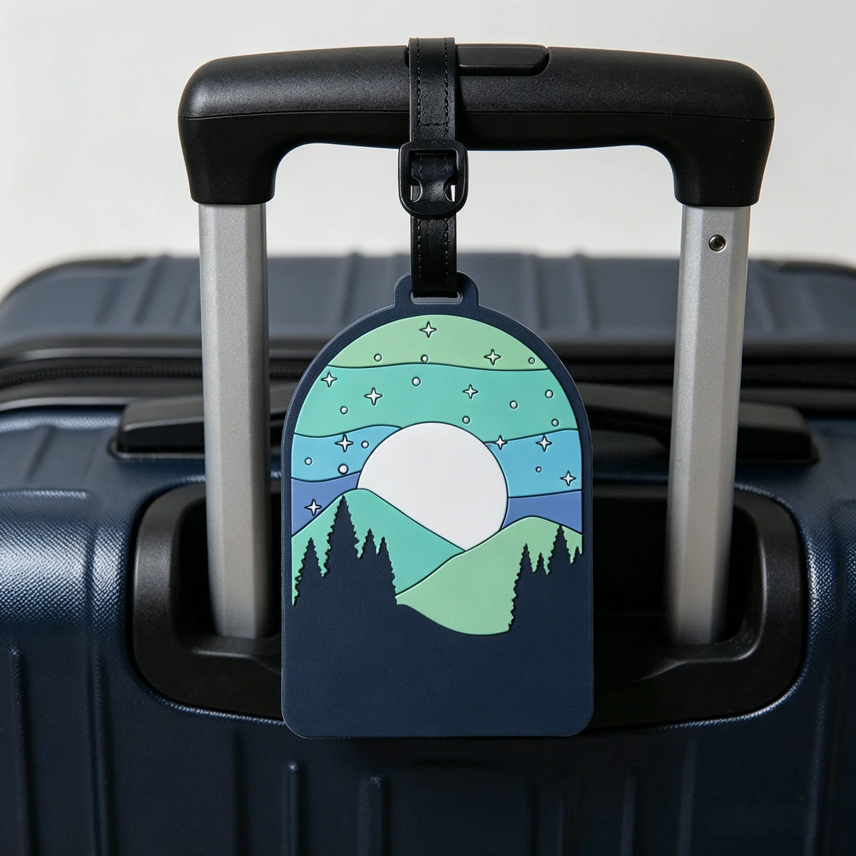 Luggage Tag Mountain Sunset Design – Privacy Protection Travel Luggage Tag Babs