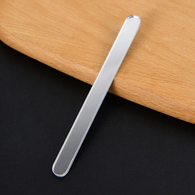 Acrylic Ice Cream Sticks 10/20pcs – Popsicle & DIY Craft DIY Craft Sticks Babs Silver 10pcs