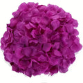 Artificial Silk Rose Petals – Wedding & Party Decor (100–5000pcs) Artificial Rose Petals Babs Purple 100PCS-(1Pcak)