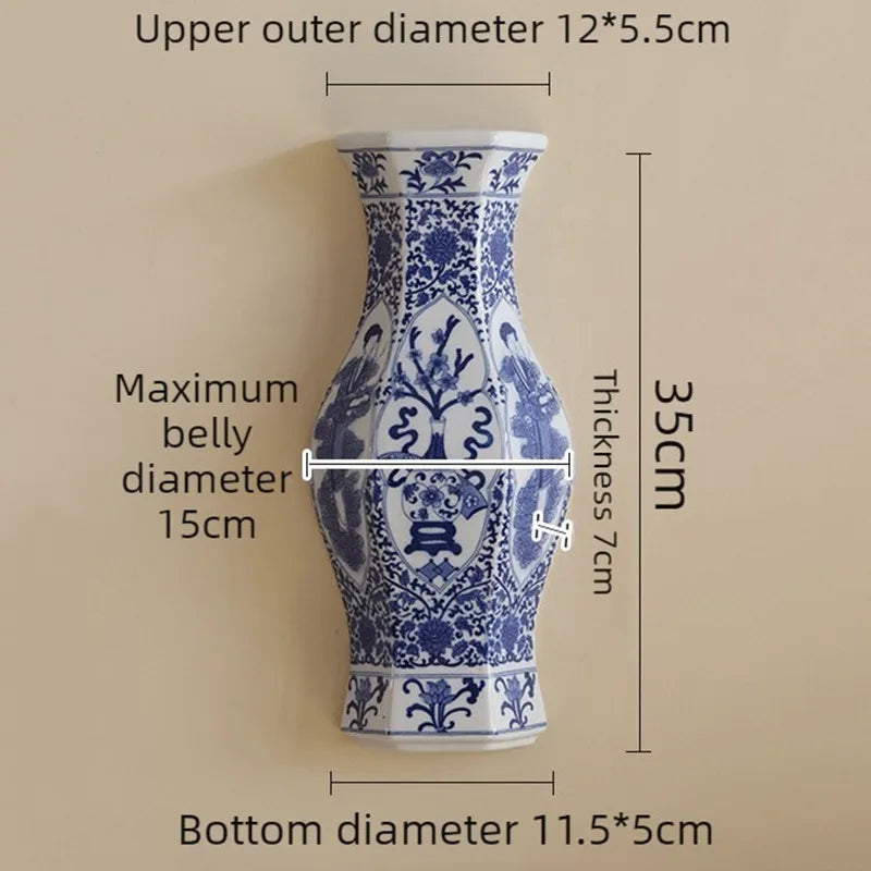 Modern Ceramic Wall Vase – Elegant Porcelain Home Décor Ceramic Wall Vase Babs Style D
