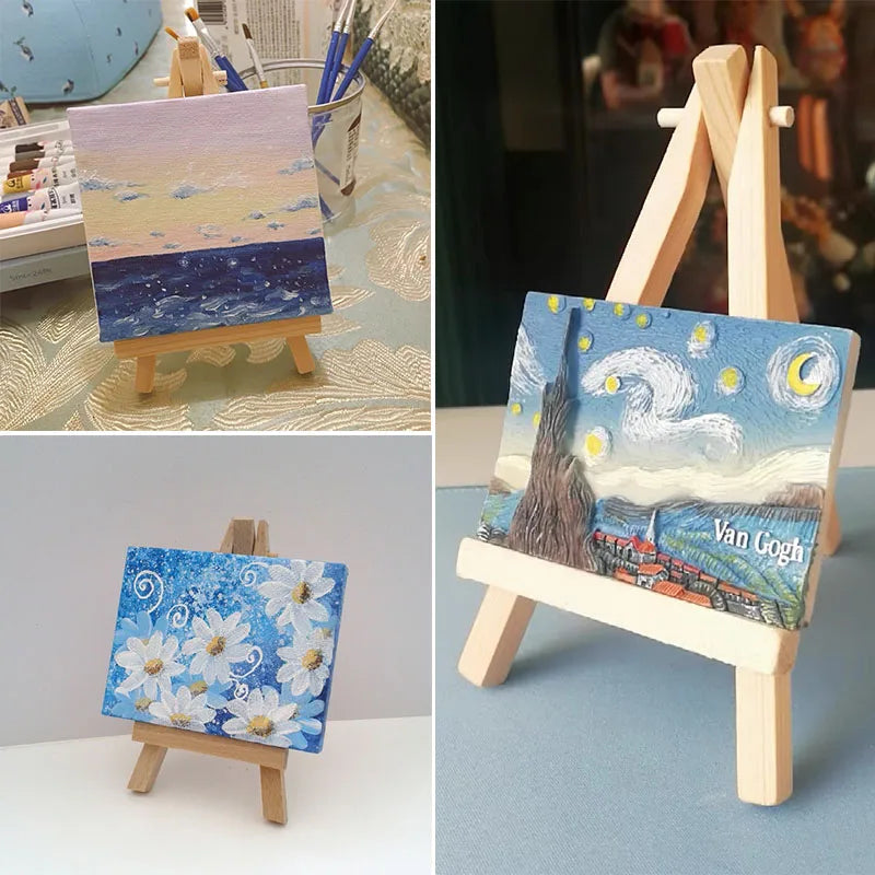 5-Pack Wooden Mini Easel Stands for Wedding, Photo & Art Display Mini Easel Stand Babs