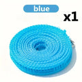 Portable Nylon Travel Clothesline – Anti-Slip & Windproof, 3m Travel Clothesline Babs Blue10M