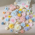 15/40Pcs Silk Artificial Daisy Rose Peony Flower Heads | Wedding Decor Artificial Flower Heads Babs Mix 40Pcs
