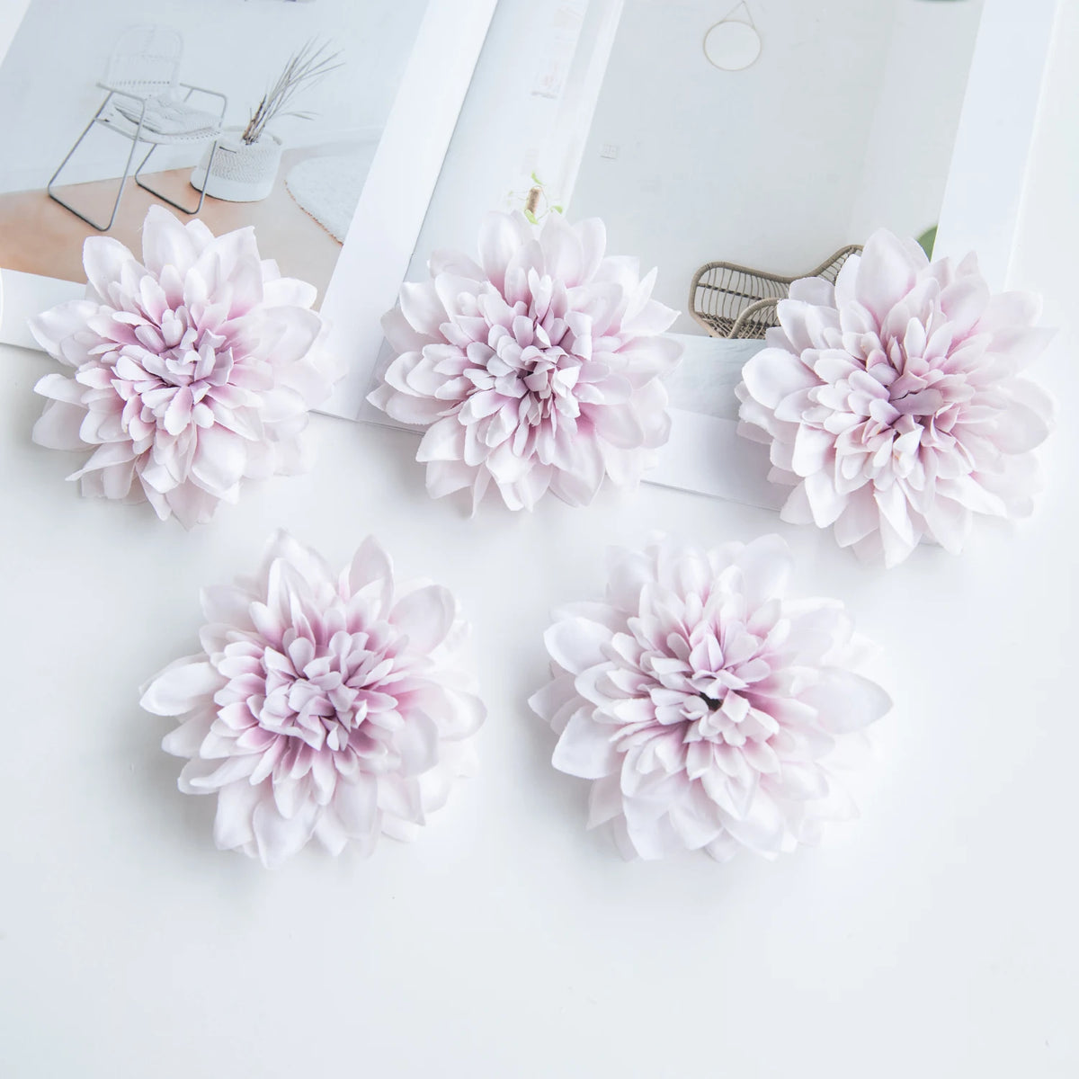 Silk Rose Flower Heads 5/10 Pcs – Wedding & Home DIY Decor Artificial Flower Heads Babs COLOR 8 20 pieces