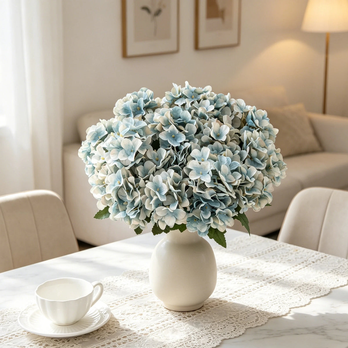 Silk Hydrangea Artificial Flowers for Wedding & Home Décor Artificial Silk Flowers Babs