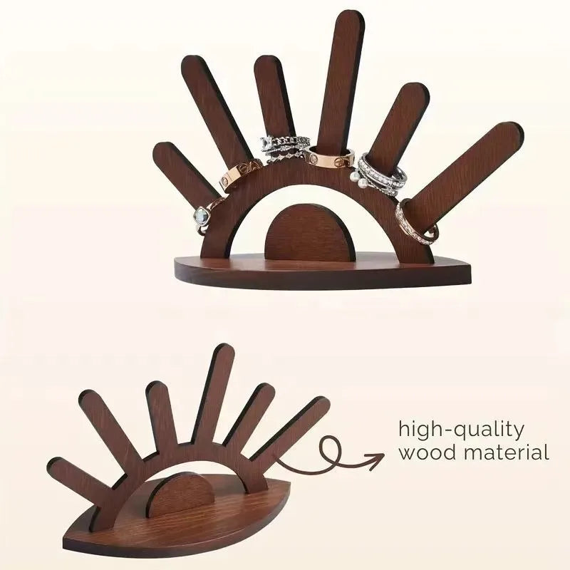 Wooden Ring Holder & Bracelet Display Stand | Desktop Decor Jewelry Display Stand Babs