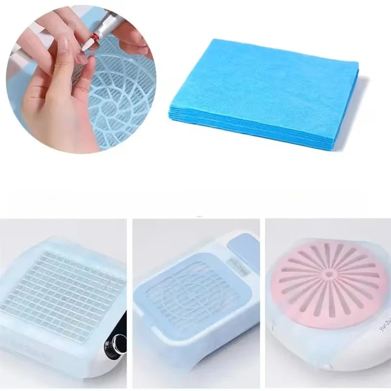 Nail Art Dust Collector with Filter Papers for Manicure Machines Nail Dust Collector Babs