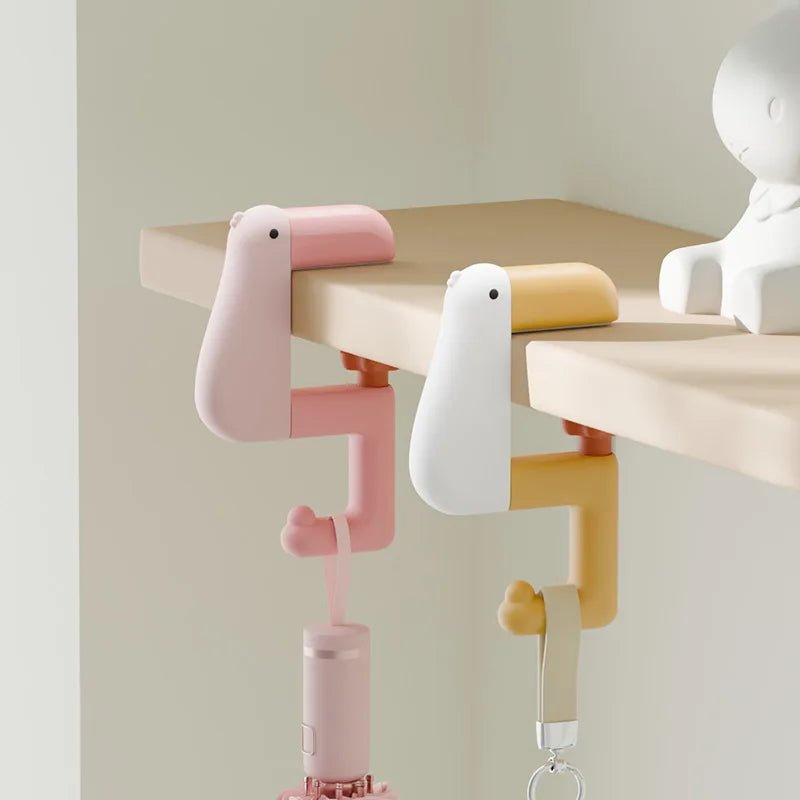 Duck-Shaped Purse Hook – Foldable No-Drill Desk Bag Hanger Desk Bag Hook Babs