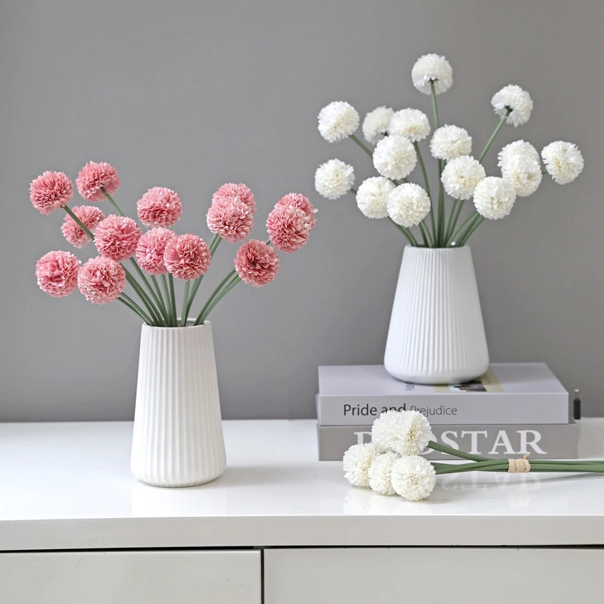 Silk Mini Ball Chrysanthemum Artificial Flower | 26cm Bouquet Artificial Flower Babs