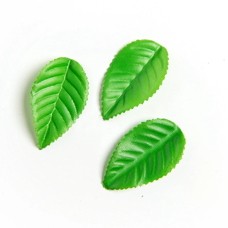 Silk Green Leaf Artificial Flowers for Wedding & Home Decor Artificial Silk Leaves Babs Style 8 5.5CM 100PCS
