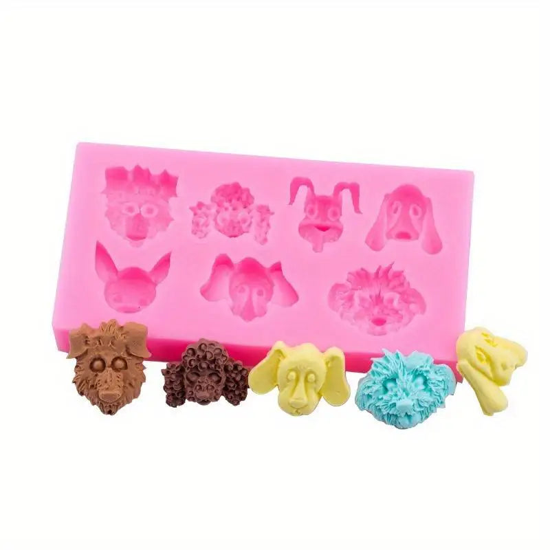 Mini Cartoon Dog Silicone Mold – Chocolate, Candy & Resin Silicone Baking Mold Babs