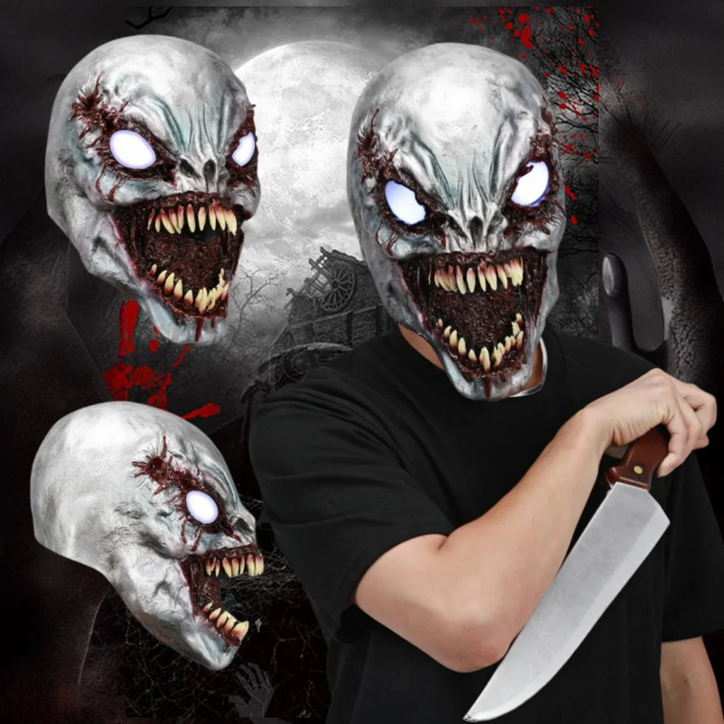 Venom LED Cosplay Mask & Gloves – Halloween Costume Set Cosplay Mask Set Babs
